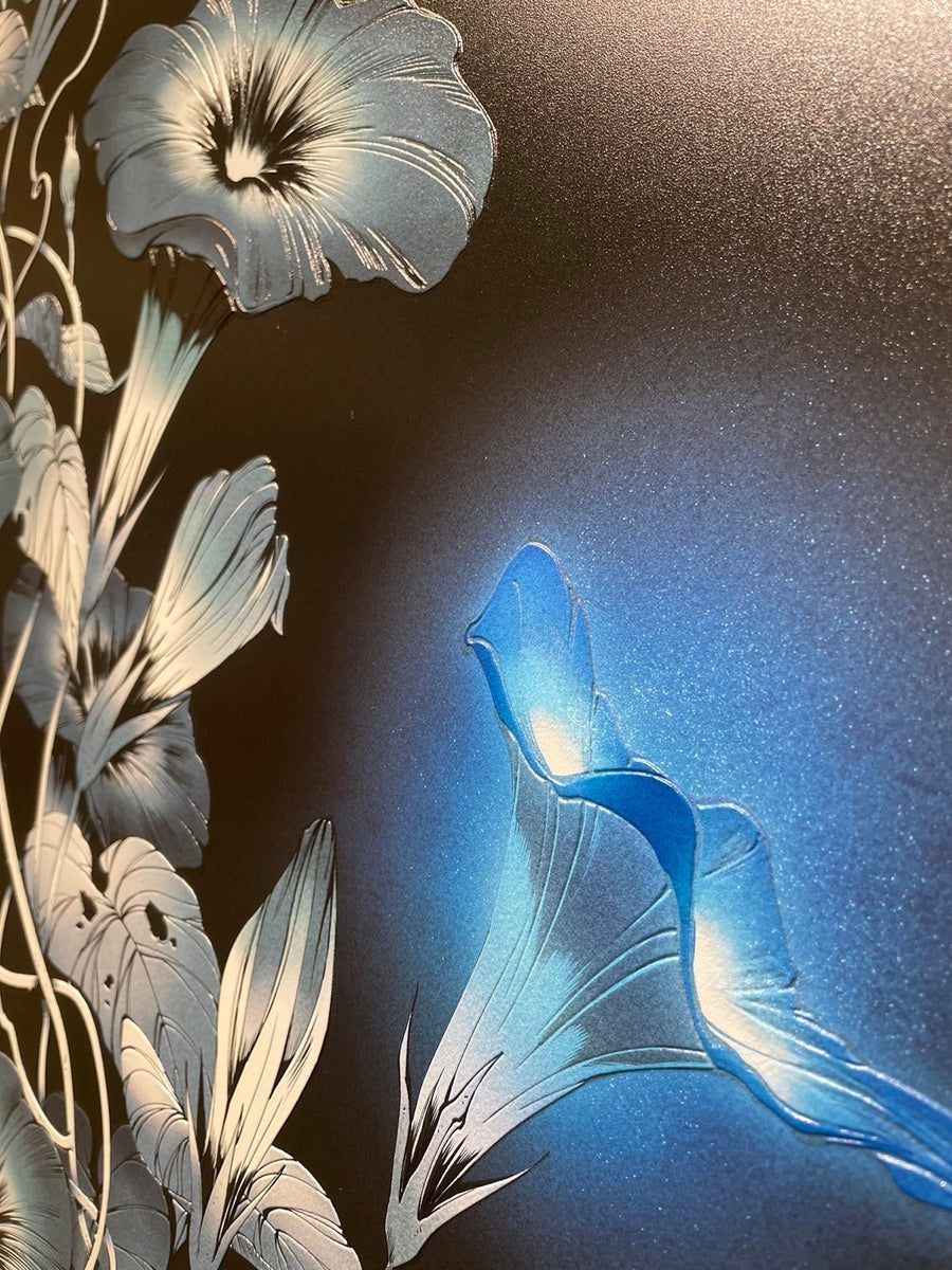 朝顔 油絵 朝顔 | Kube.Art