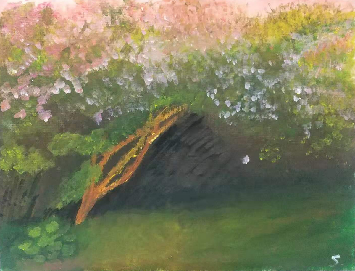 Lilac Bush, Grey Weather』 | Kube.Art